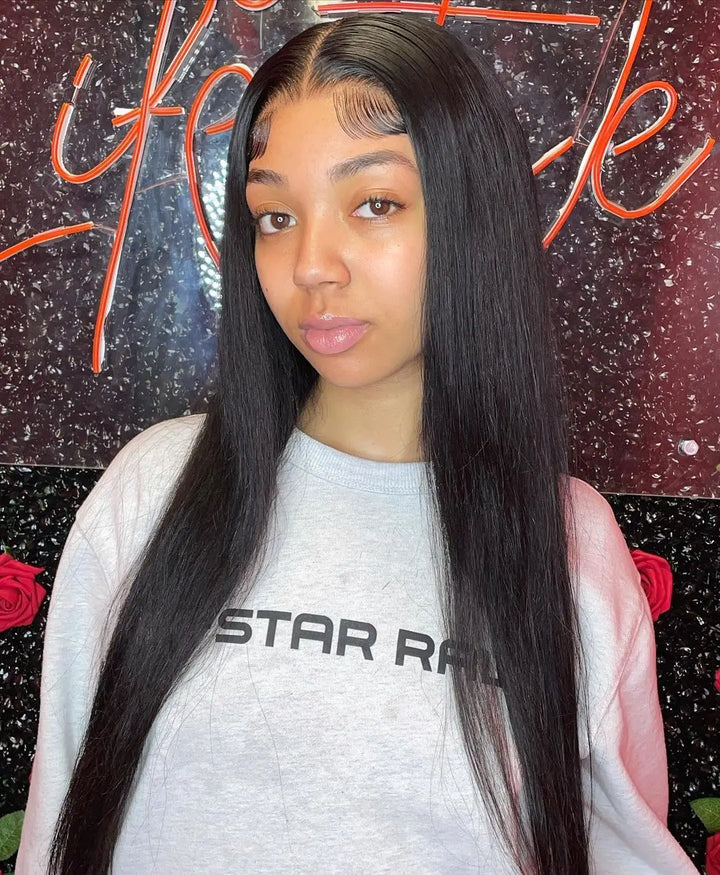 4x4 Straight Lace Closure Wig